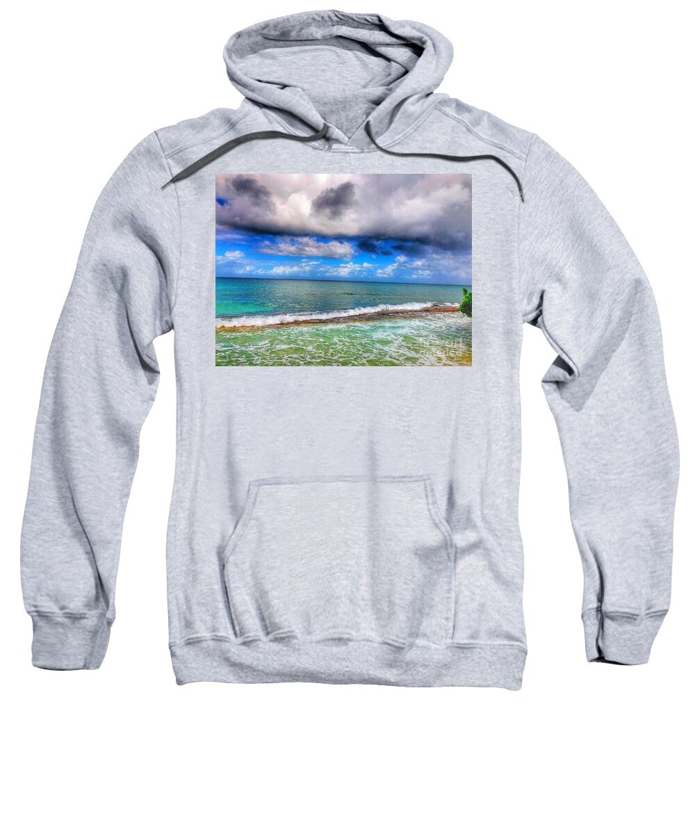Photograph Sweatshirt featuring the photograph Seaside by Laura Forde