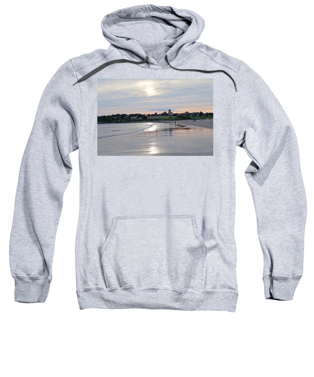 Newport Sweatshirt featuring the photograph Second Beach Newport RI by Toby McGuire