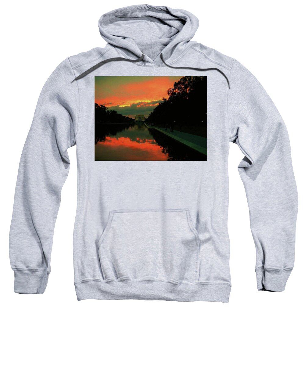 Landscape-sunset Sweatshirt featuring the photograph Secrets of DC by Charles HALL