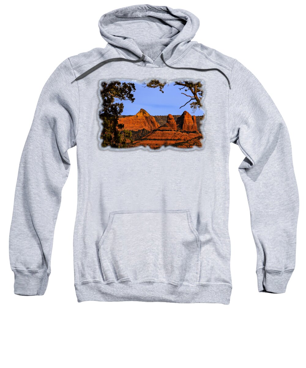 Acrylic Prints Sweatshirt featuring the photograph Sedona Red Rocks by Mark Myhaver