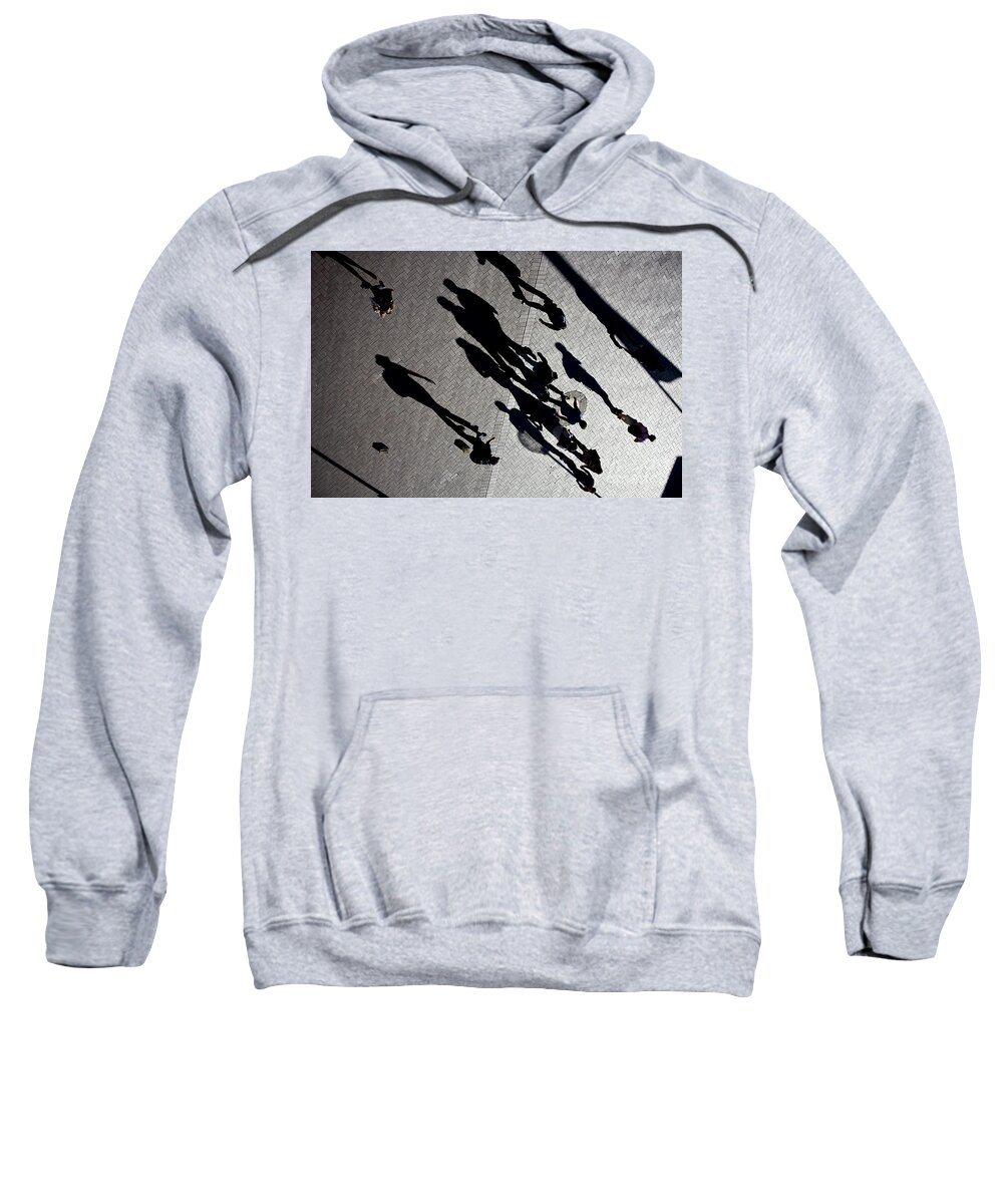 Shadows People Abstract Sweatshirt featuring the photograph Shadows by Sheila Smart Fine Art Photography