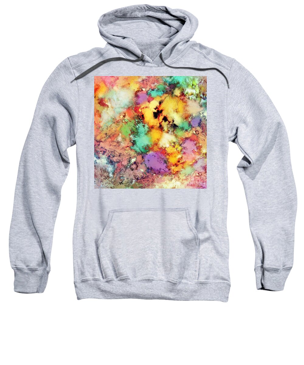 Shapes Sweatshirt featuring the digital art Shape shifting by Keith Mills