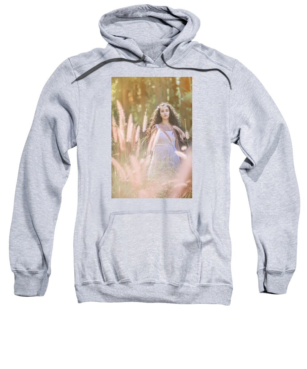 Adolescence Sweatshirt featuring the photograph She Who Seeks Shall Find by Elvira Pinkhas