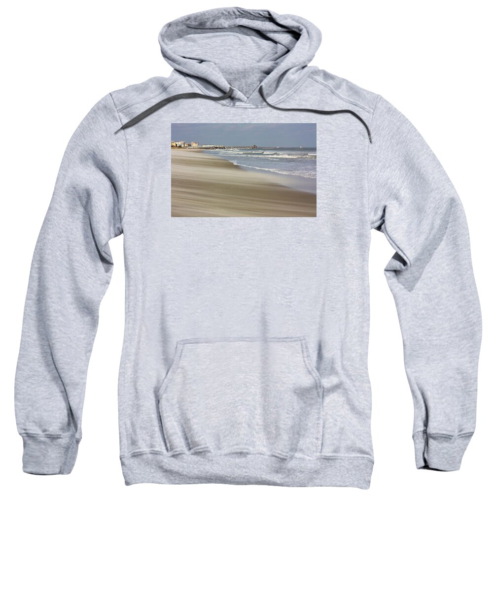 Cocoa Beach Sweatshirt featuring the photograph Shifting Sands by Kristin Elmquist