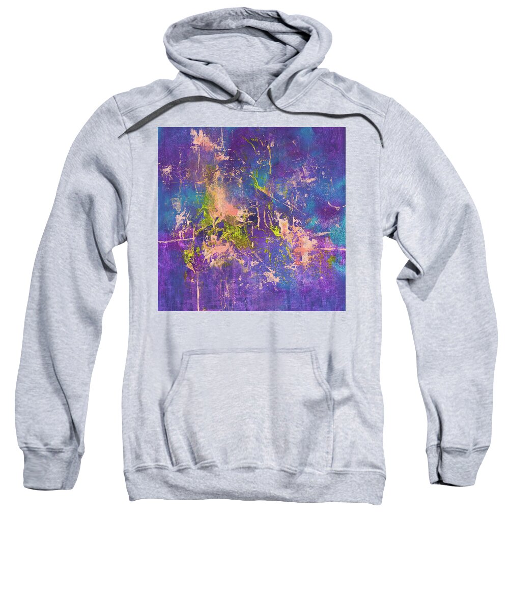 Lee Sweatshirt featuring the painting Short Circuit by Lee Beuther