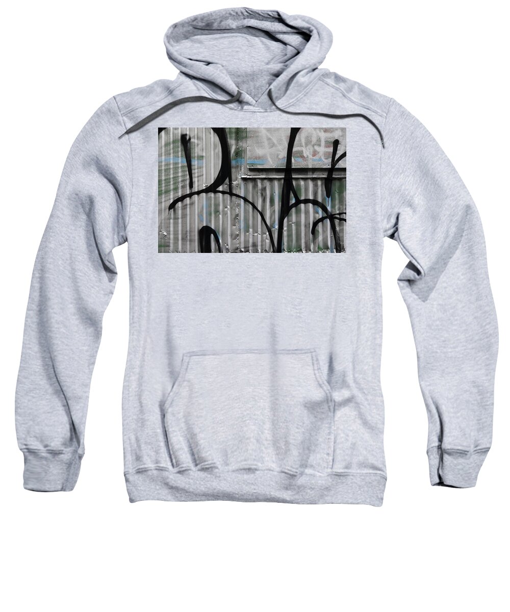 Color Sweatshirt featuring the photograph silver wall I by Kreddible Trout
