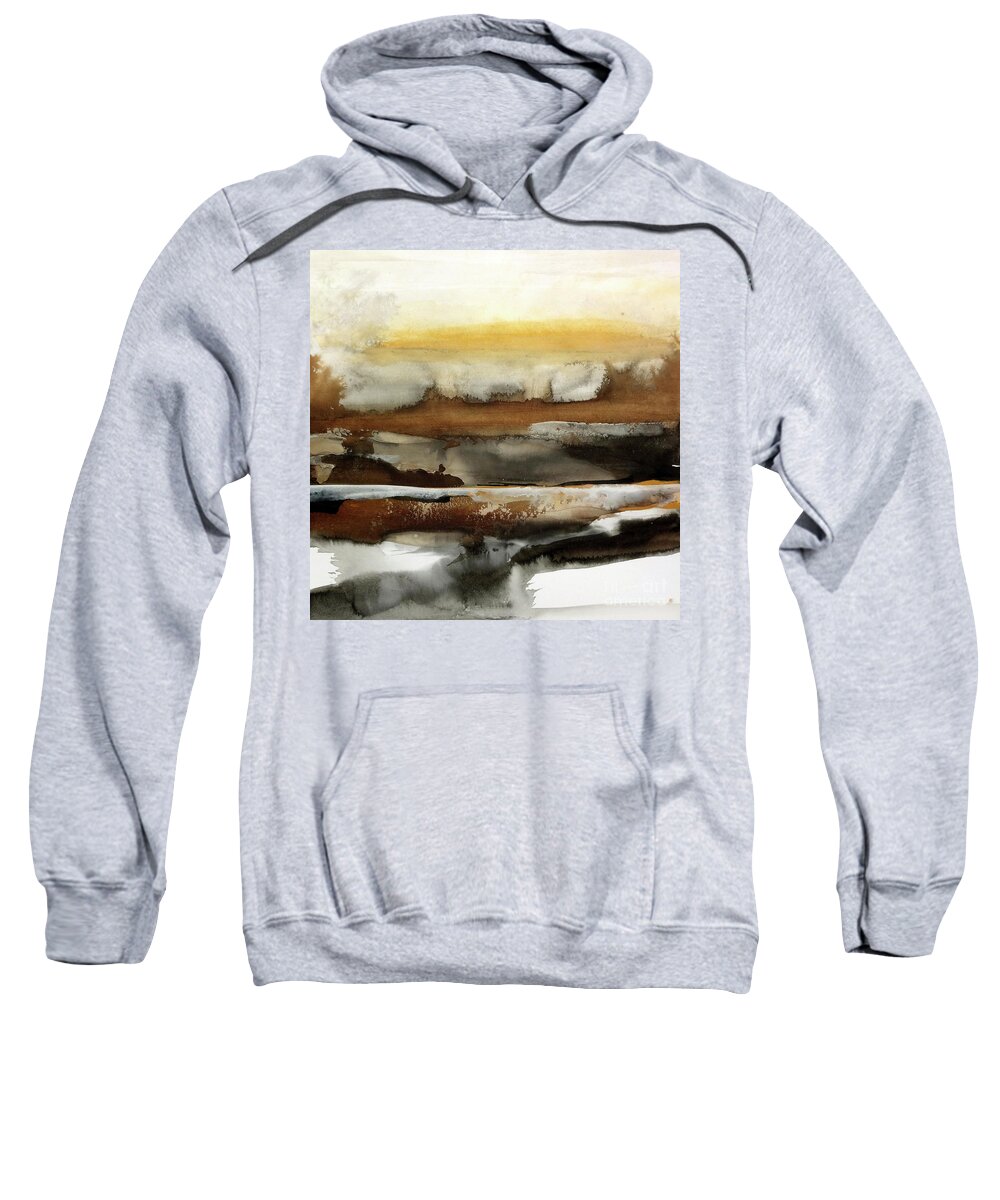 Original Watercolors Sweatshirt featuring the painting Sky Glow by Chris Paschke