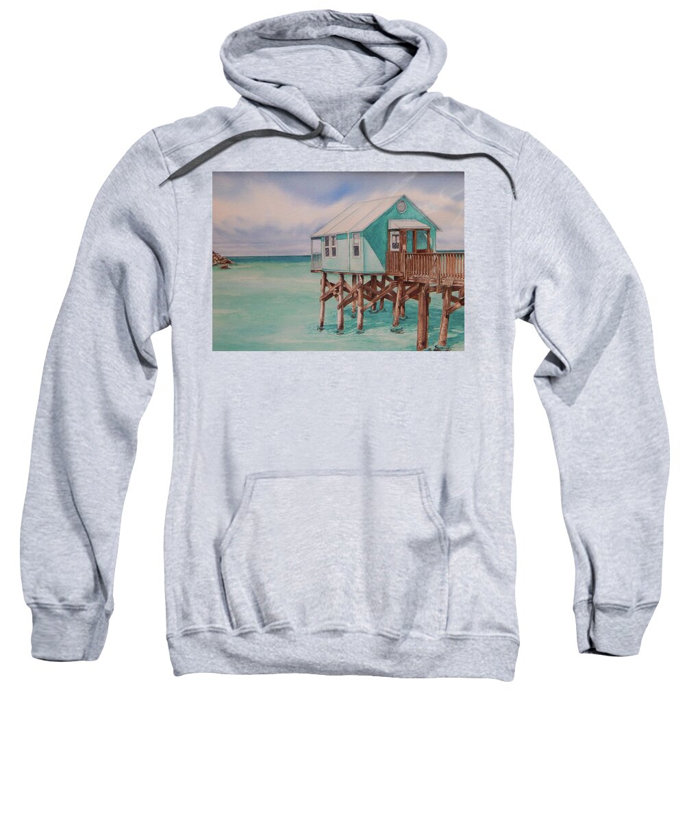 Sea Shore Sweatshirt featuring the painting Slice Of Heaven by Sonya Catania