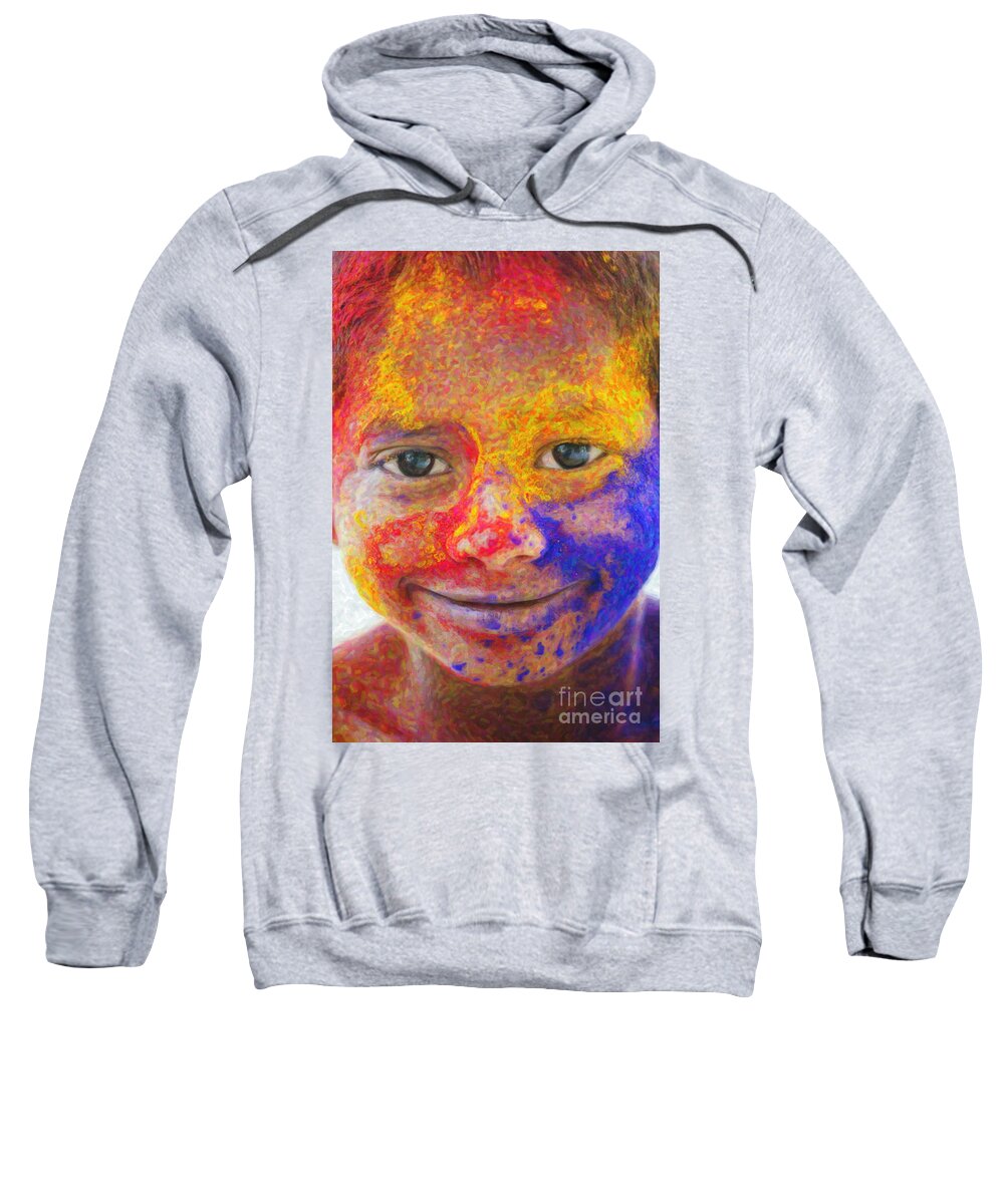 Boy Sweatshirt featuring the photograph Smile Your Amazing by Tim Gainey