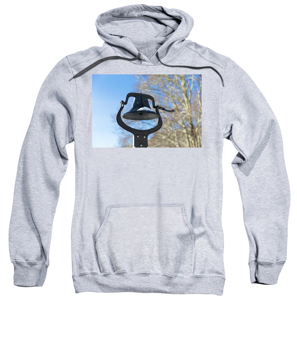 Bell Sweatshirt featuring the photograph Snow Covered Bell by D K Wall