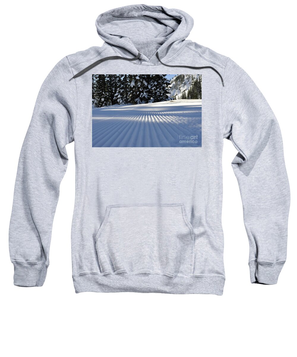 Clay Sweatshirt featuring the photograph Snow is Groovy Man by Clayton Bruster