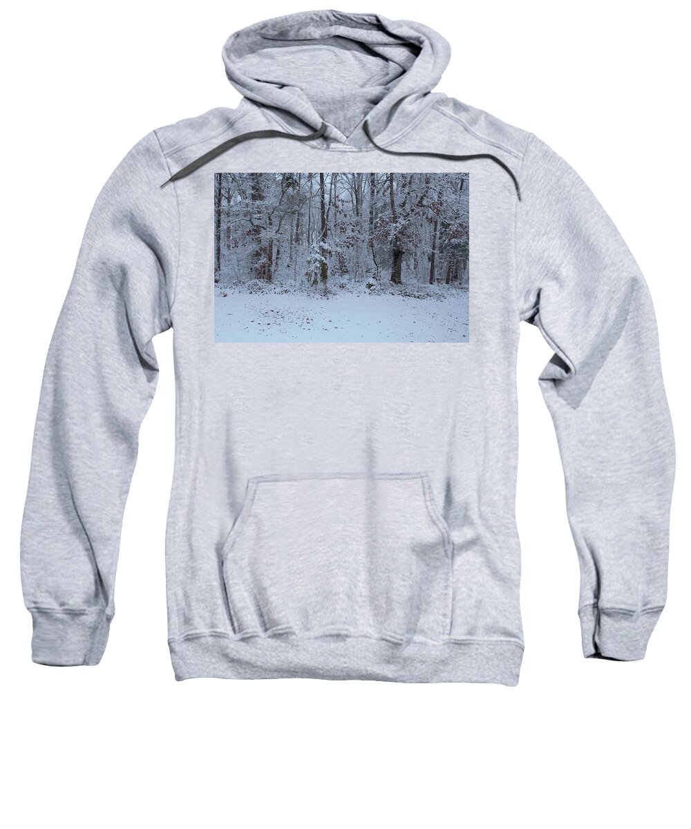 Snow Sweatshirt featuring the photograph Snow Pixelation by Ali Baucom