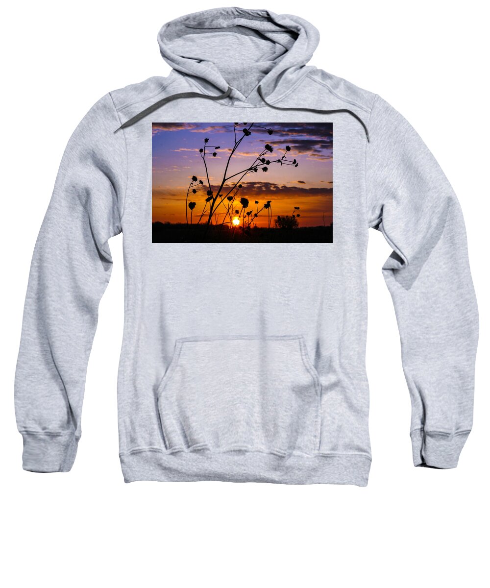 Sunrise Sweatshirt featuring the photograph Nebraska Sunrise by Mindy Musick King