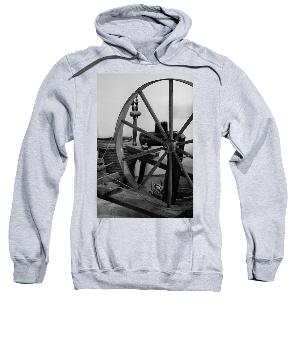Spinning Wheel Sweatshirt featuring the photograph Spinning Wheel at Mount Vernon by Nicole Lloyd