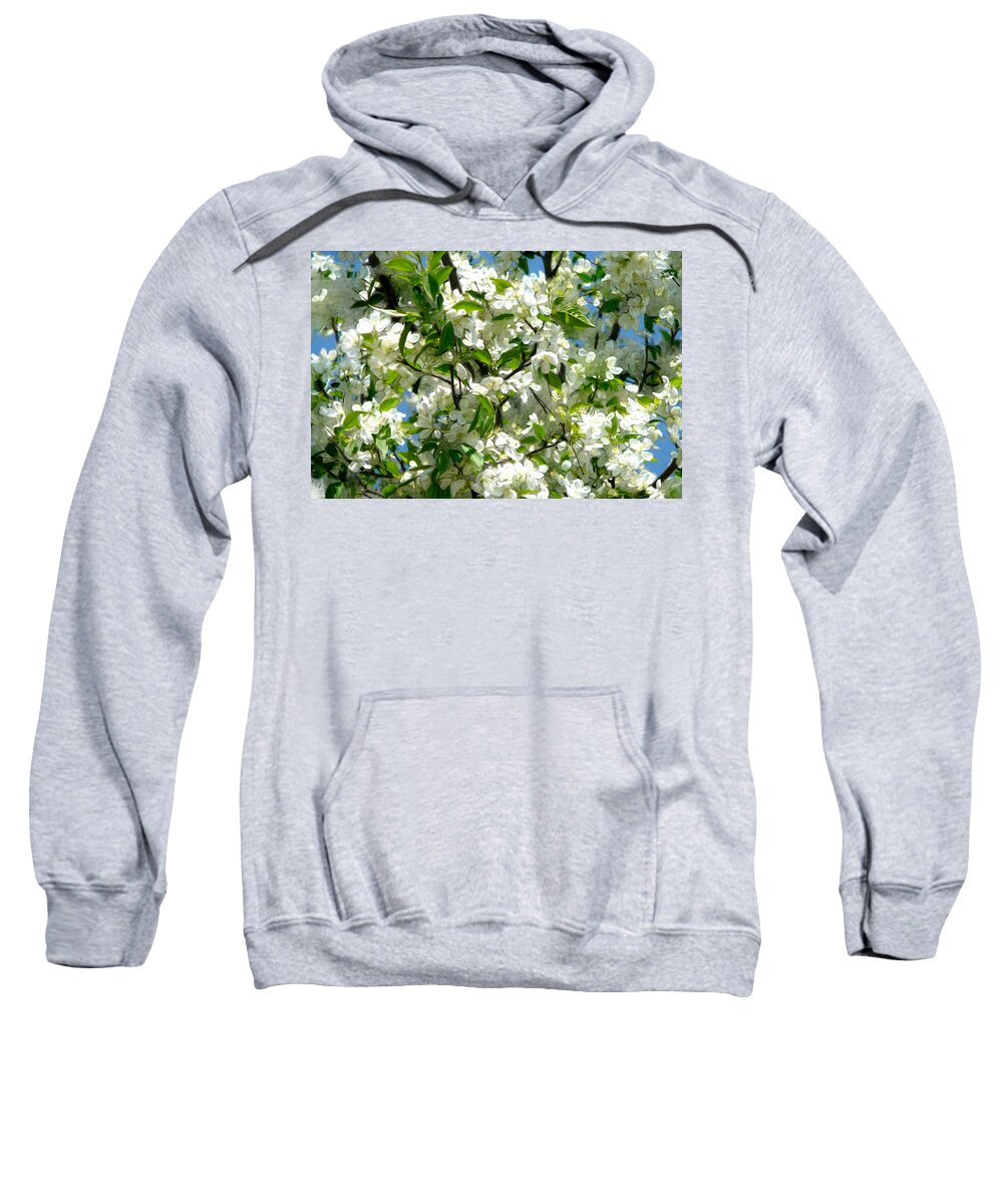 Bruce Sweatshirt featuring the painting Spring Dogwood Tree by Bruce Nutting