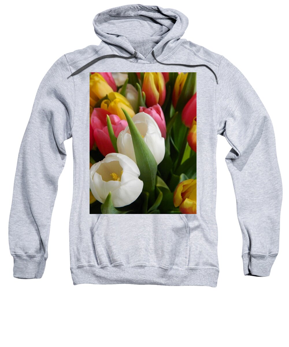 Tulip Sweatshirt featuring the photograph Spring Mix 2016 by Karen Mesaros