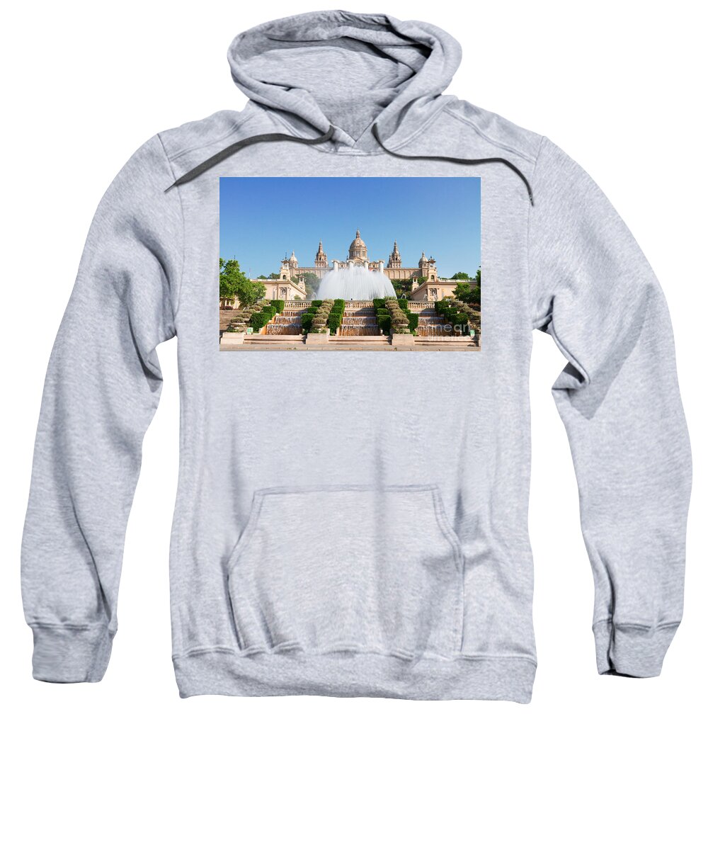 Barcelona Sweatshirt featuring the photograph Square of Spain, Barcelona by Anastasy Yarmolovich