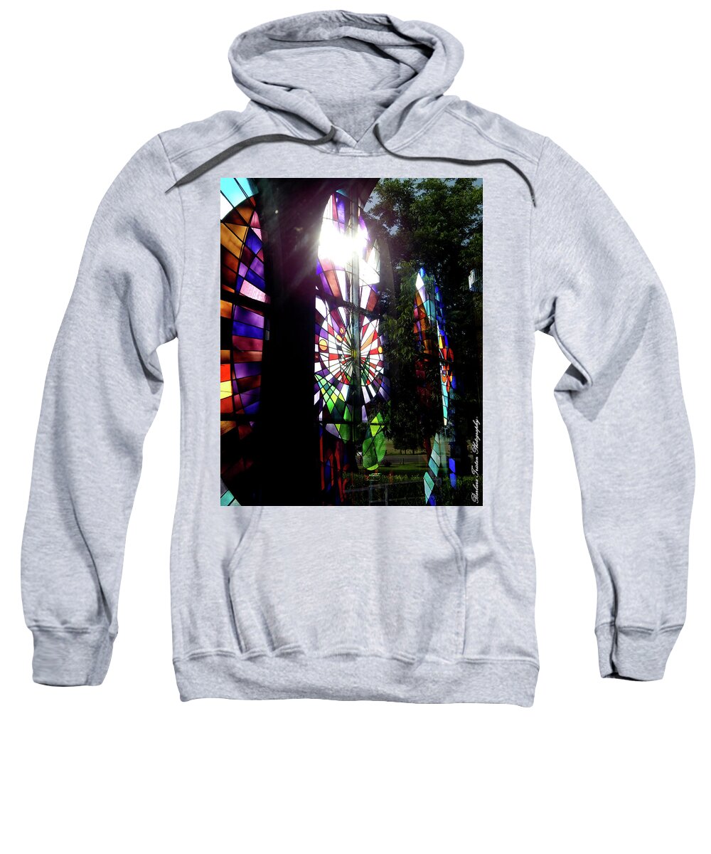 God Sweatshirt featuring the photograph Stained Glass #4718 by Barbara Tristan