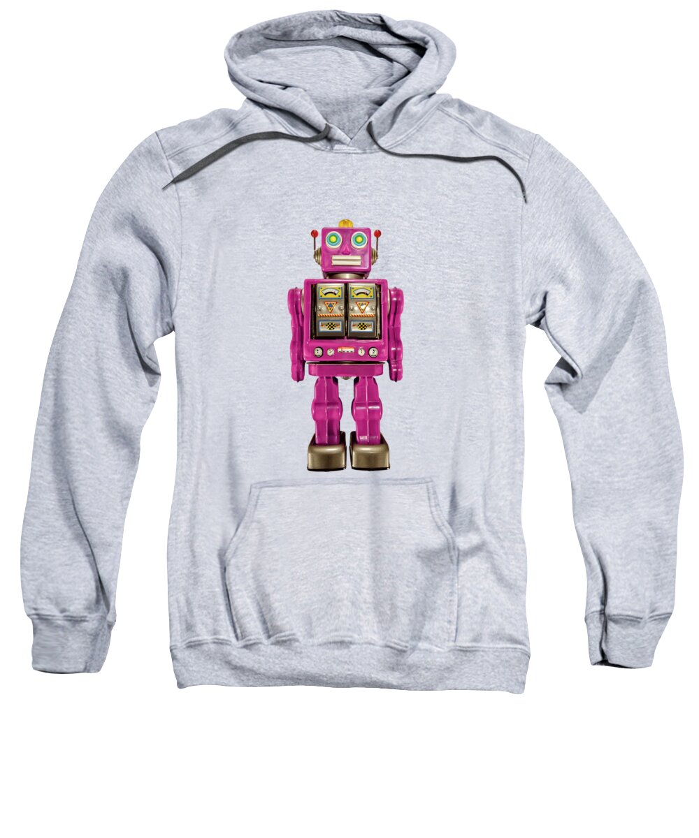 Classic Sweatshirt featuring the photograph Star Strider Robot Pink by YoPedro