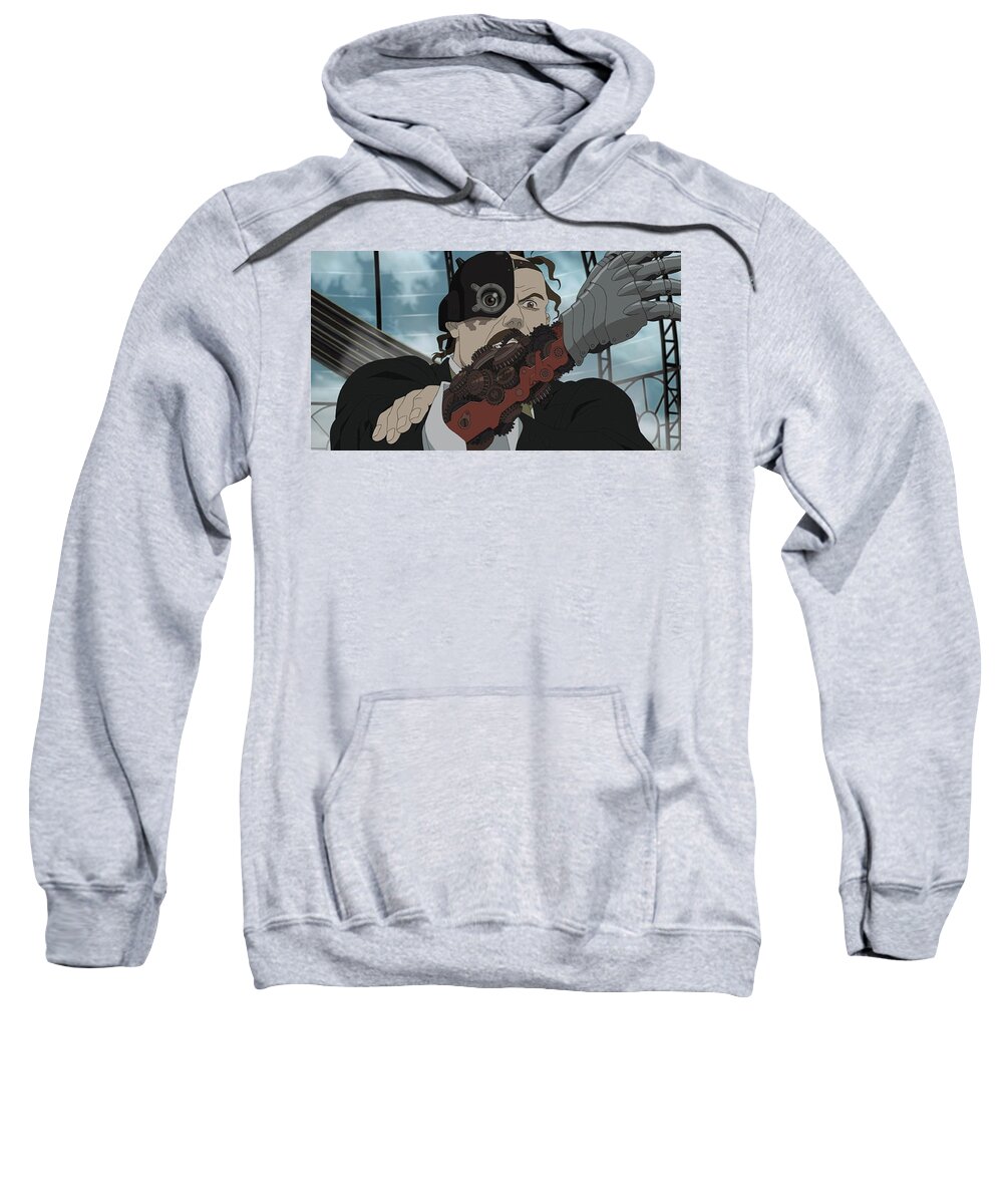 Steamboy Sweatshirt featuring the digital art Steamboy by Maye Loeser