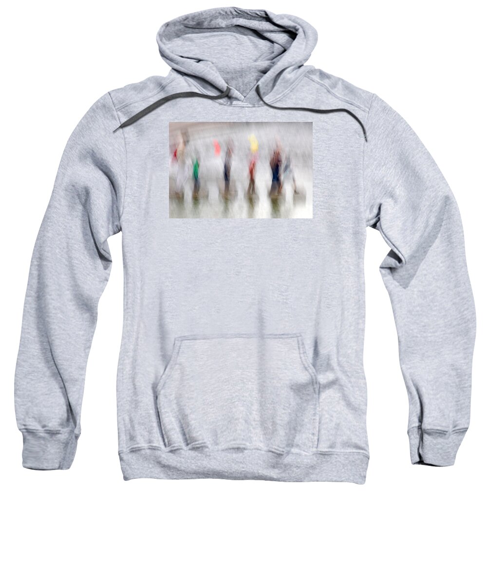 Abstract Sweatshirt featuring the photograph Stepping Stones by Stuart Allen
