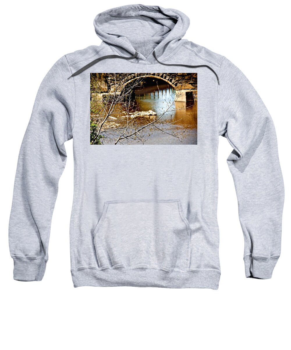 Arch Sweatshirt featuring the photograph Stone bridge by Tatiana Travelways