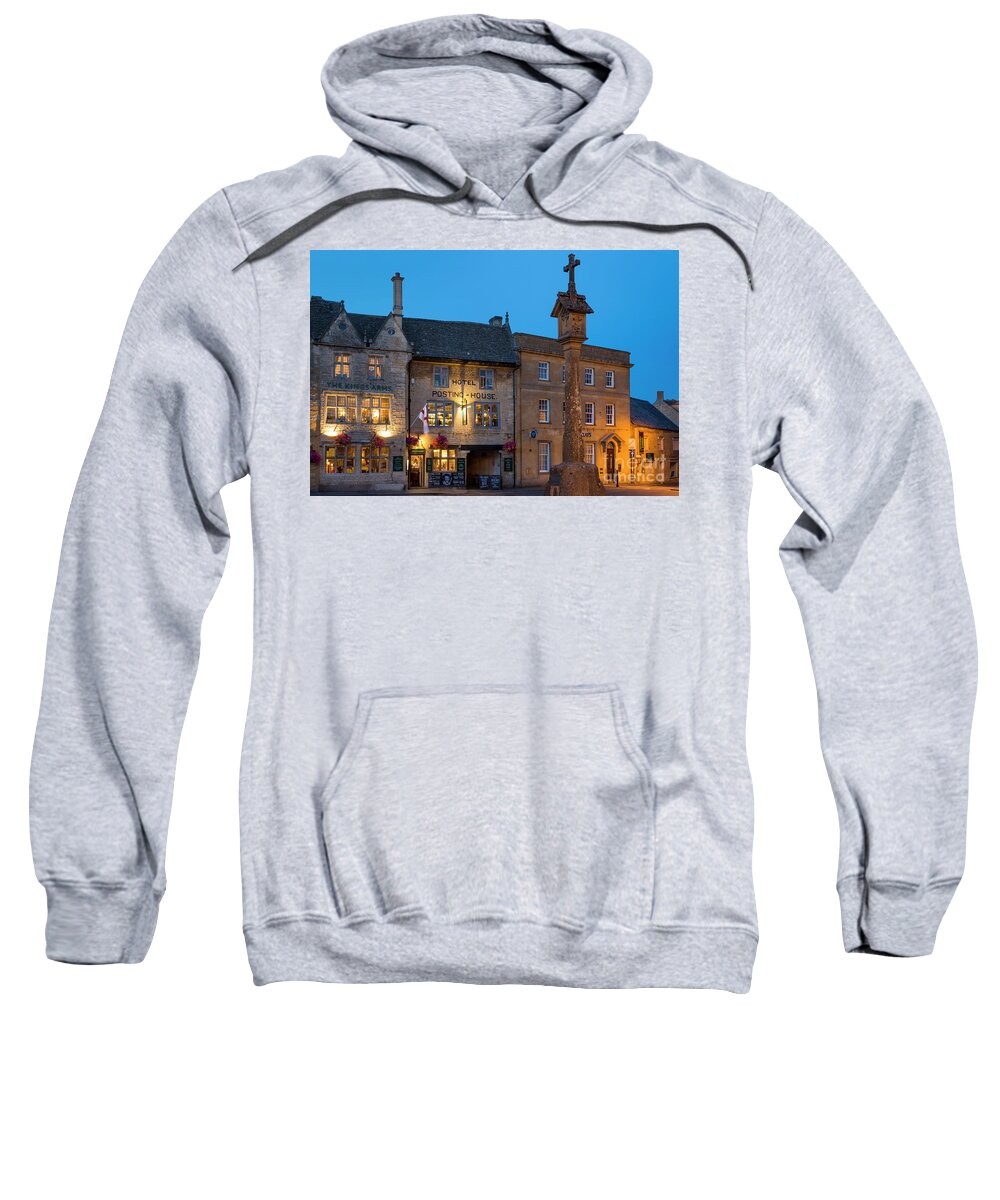 Stow On The Wold Sweatshirt featuring the photograph Stow on the Wold - Twilight by Brian Jannsen