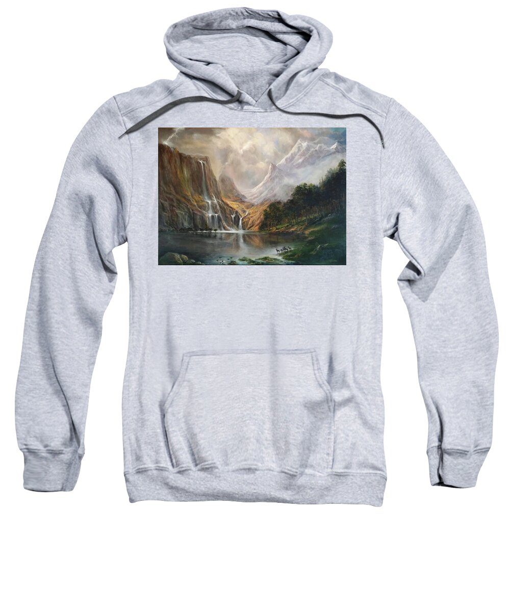 Nature Sweatshirt featuring the painting Study in Nature by Donna Tucker