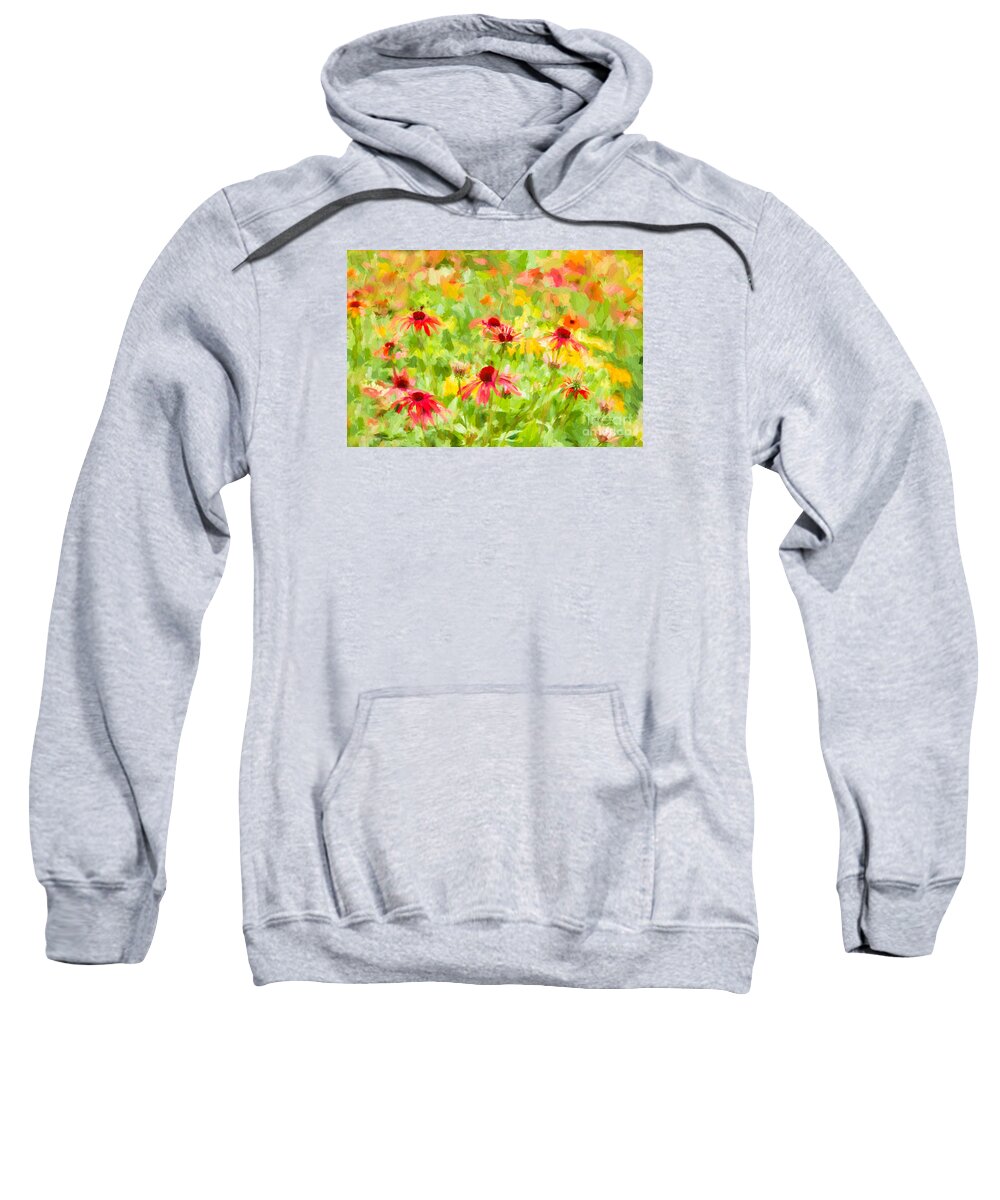 Gardens Sweatshirt featuring the photograph Summer Day by Marilyn Cornwell