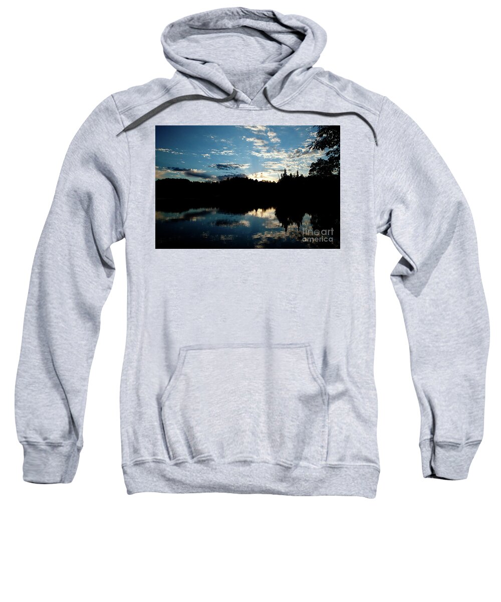 Sunset Sweatshirt featuring the photograph Summer Evening Reflection by Rich S