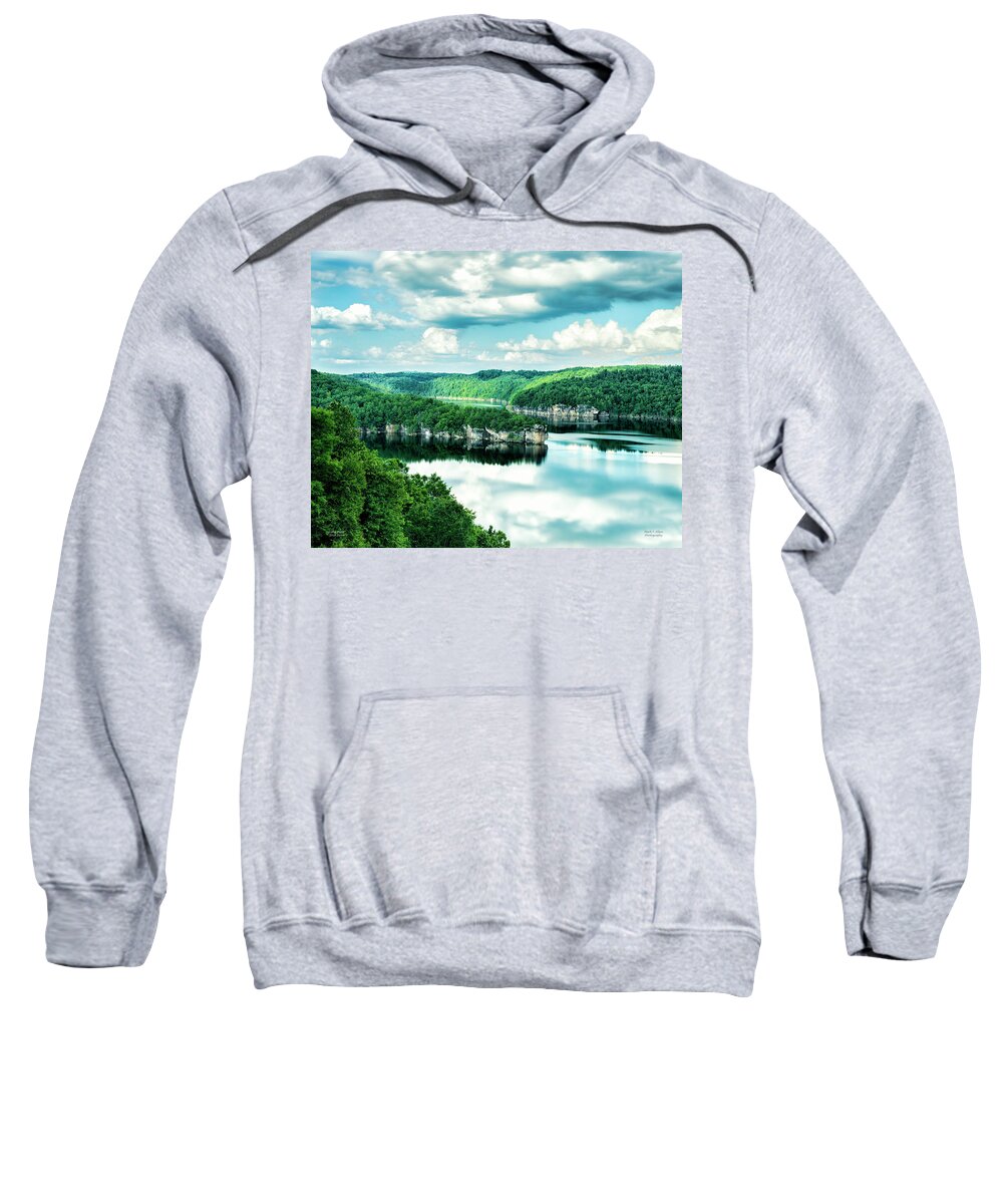 Summersville Sweatshirt featuring the photograph Summertime At Long Point by Mark Allen