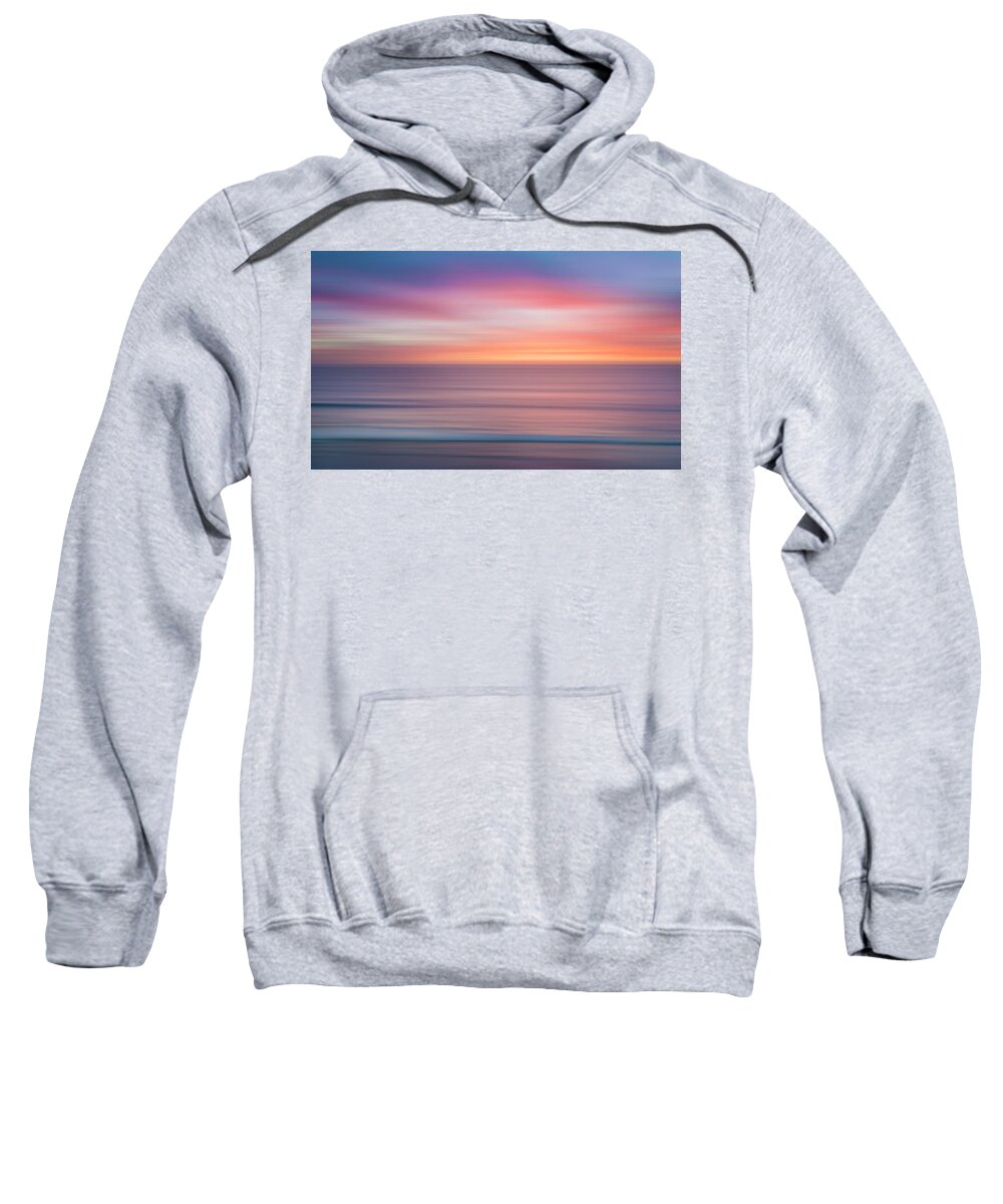 Sunset Sweatshirt featuring the photograph Sun and Sea Abstract by Larry Marshall