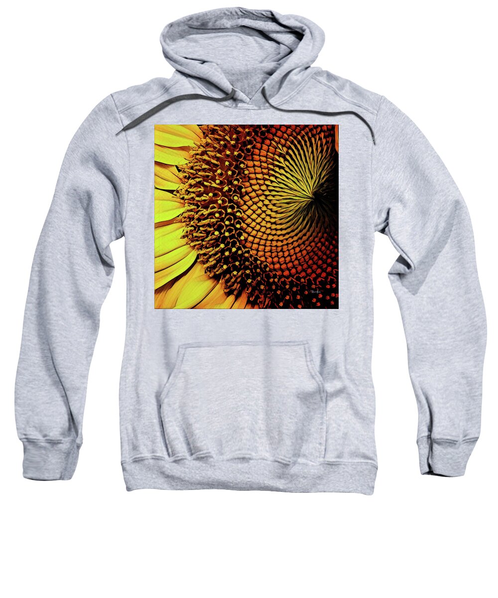 Sunflower Sweatshirt featuring the photograph Sunflower Head by Russ Harris