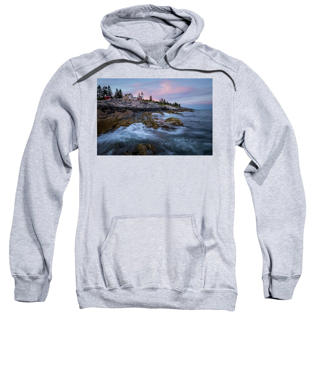 Maine Sweatshirt featuring the photograph Sunset at Pemaquid by Colin Chase