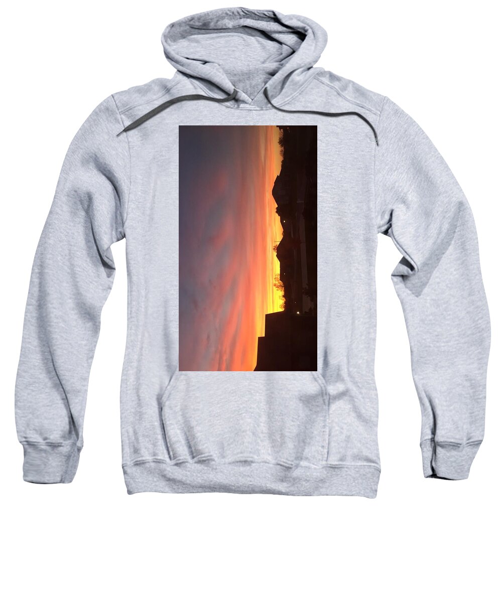  Sweatshirt featuring the photograph Sunset by Caitlyn Mccall