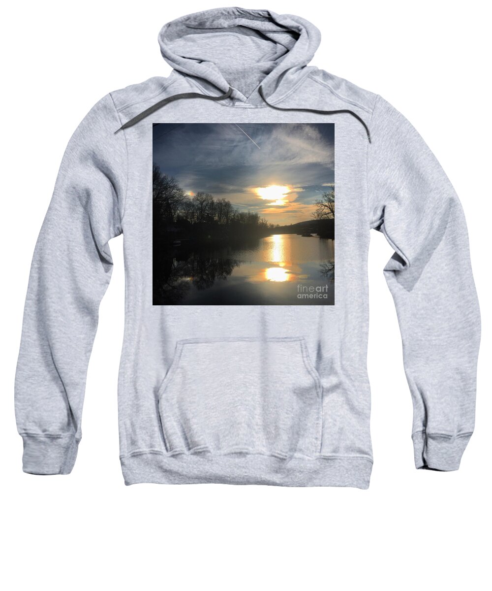 Cloud Sweatshirt featuring the photograph Sunset by Jason Nicholas