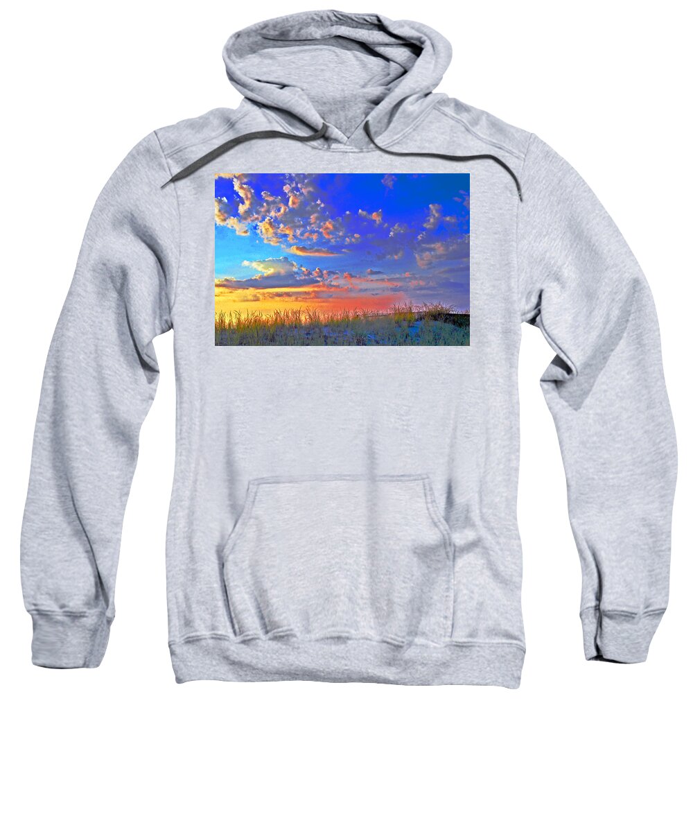 Sundown Sweatshirt featuring the photograph Sunset over sand dune by Bill Jonscher