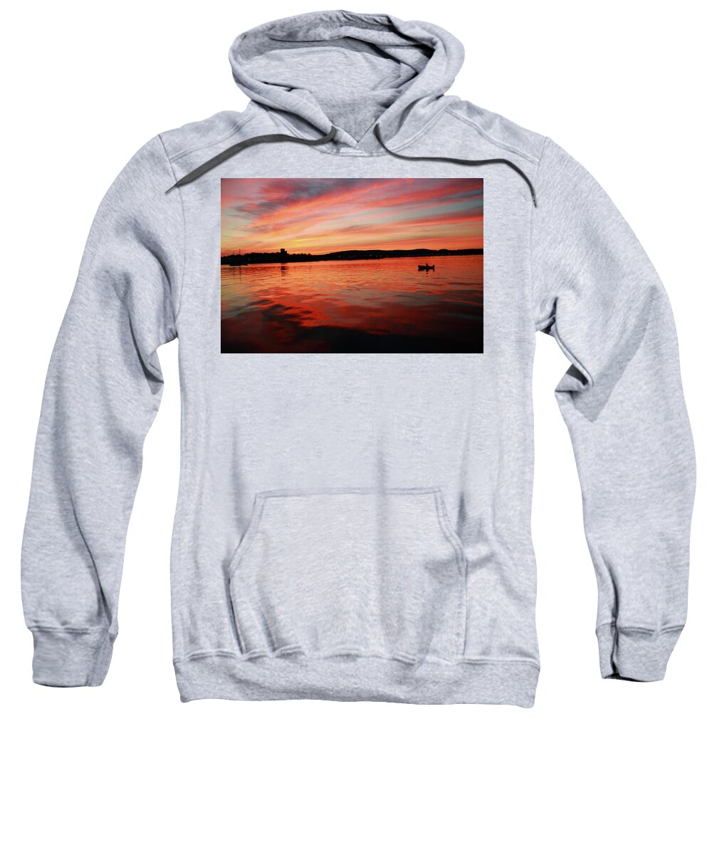 Seascape Sweatshirt featuring the photograph Sunset Row by Doug Mills