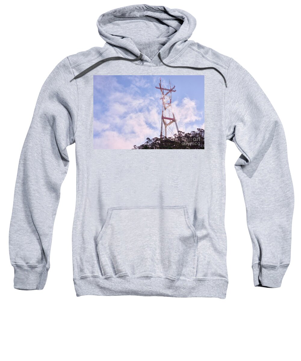 San Francisco Sweatshirt featuring the photograph Sutro Tower by Dean Birinyi