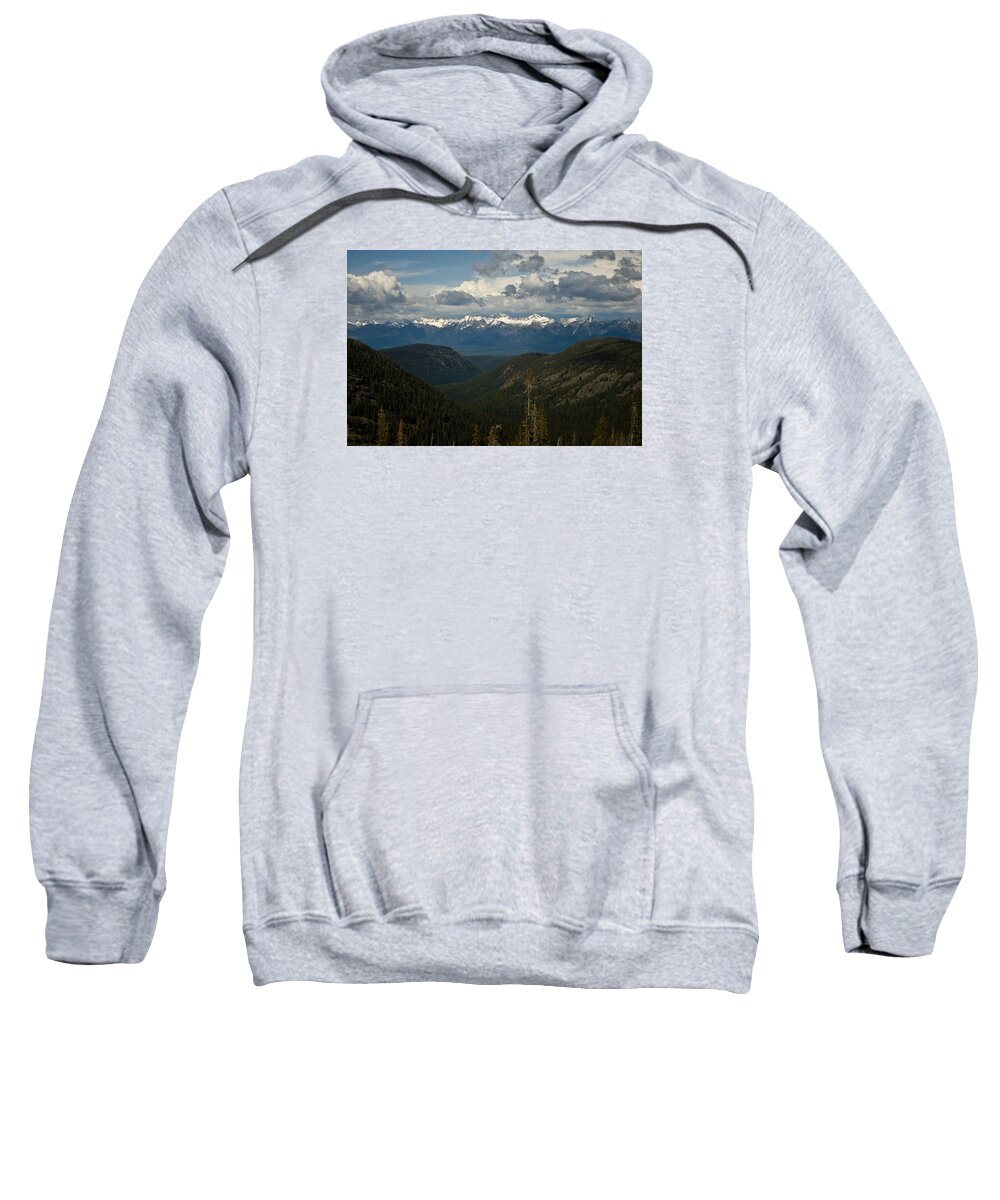 Mountain Sweatshirt featuring the photograph Swan Mountain Range by Jedediah Hohf