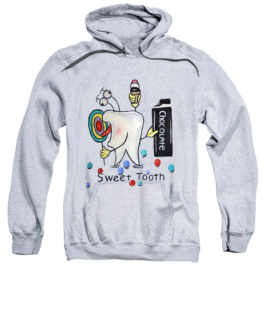 Sweet Tooth Sweatshirt featuring the painting Sweet Tooth T-Shirt by Anthony Falbo