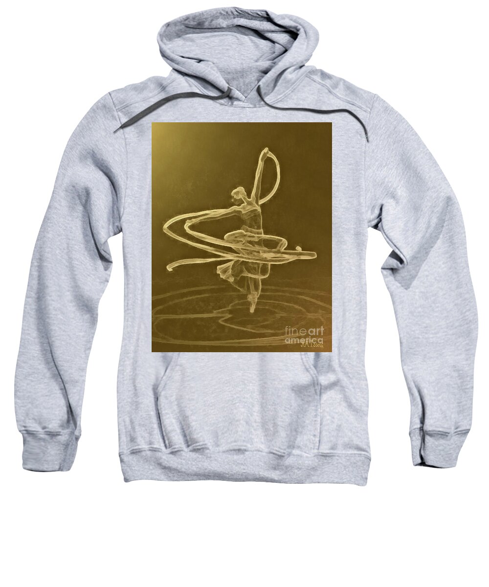 Ballet Sweatshirt featuring the digital art Swirl by Humphrey Isselt