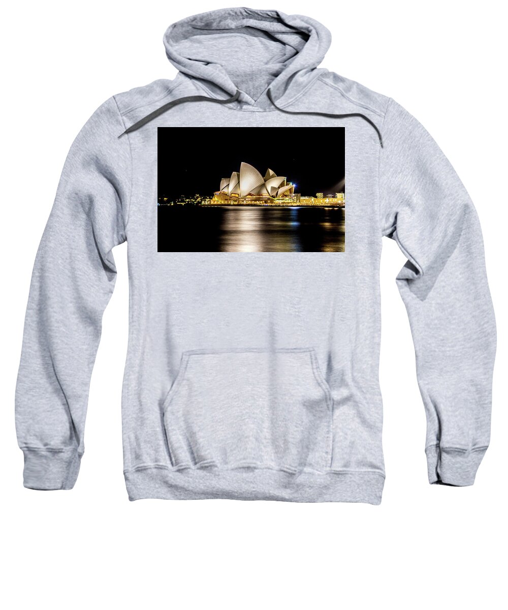 Australia Sweatshirt featuring the photograph Sydney Opera House at Night by Kenny Thomas