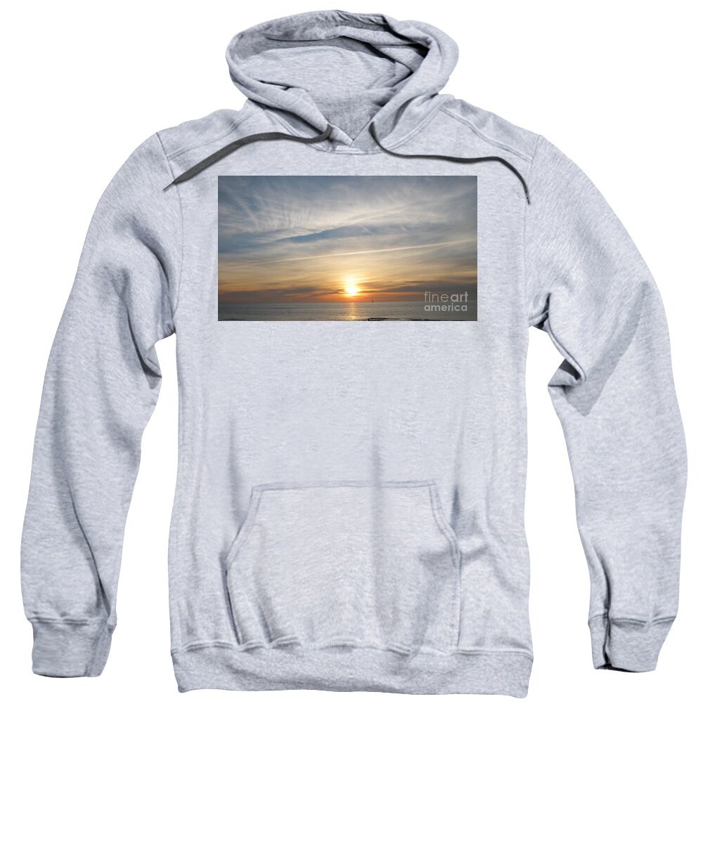 Sylt Sunset Sweatshirt featuring the photograph Sylt sunset 4 by Heidi Sieber