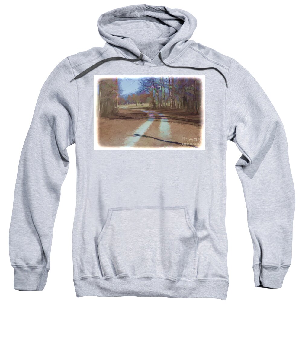 Road Sweatshirt featuring the photograph Take Me Home Country Road by Roberta Byram
