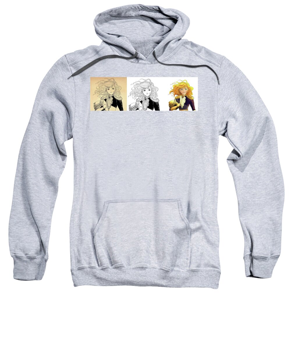 Wurtherington Diary Sweatshirt featuring the painting Tammy Portrait Restorations by Reynold Jay