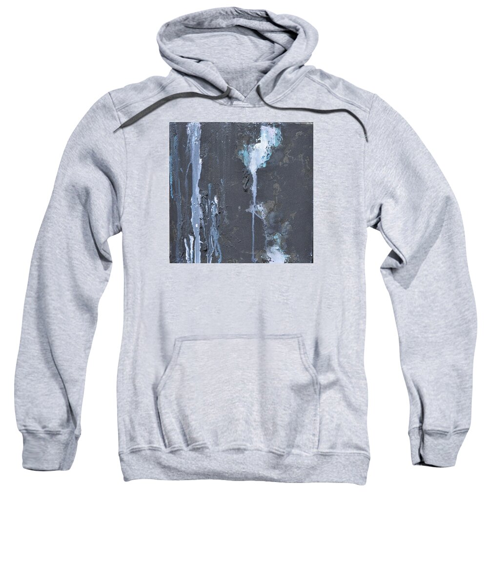 Acrylics Sweatshirt featuring the painting Tears of a cloud by Eduard Meinema