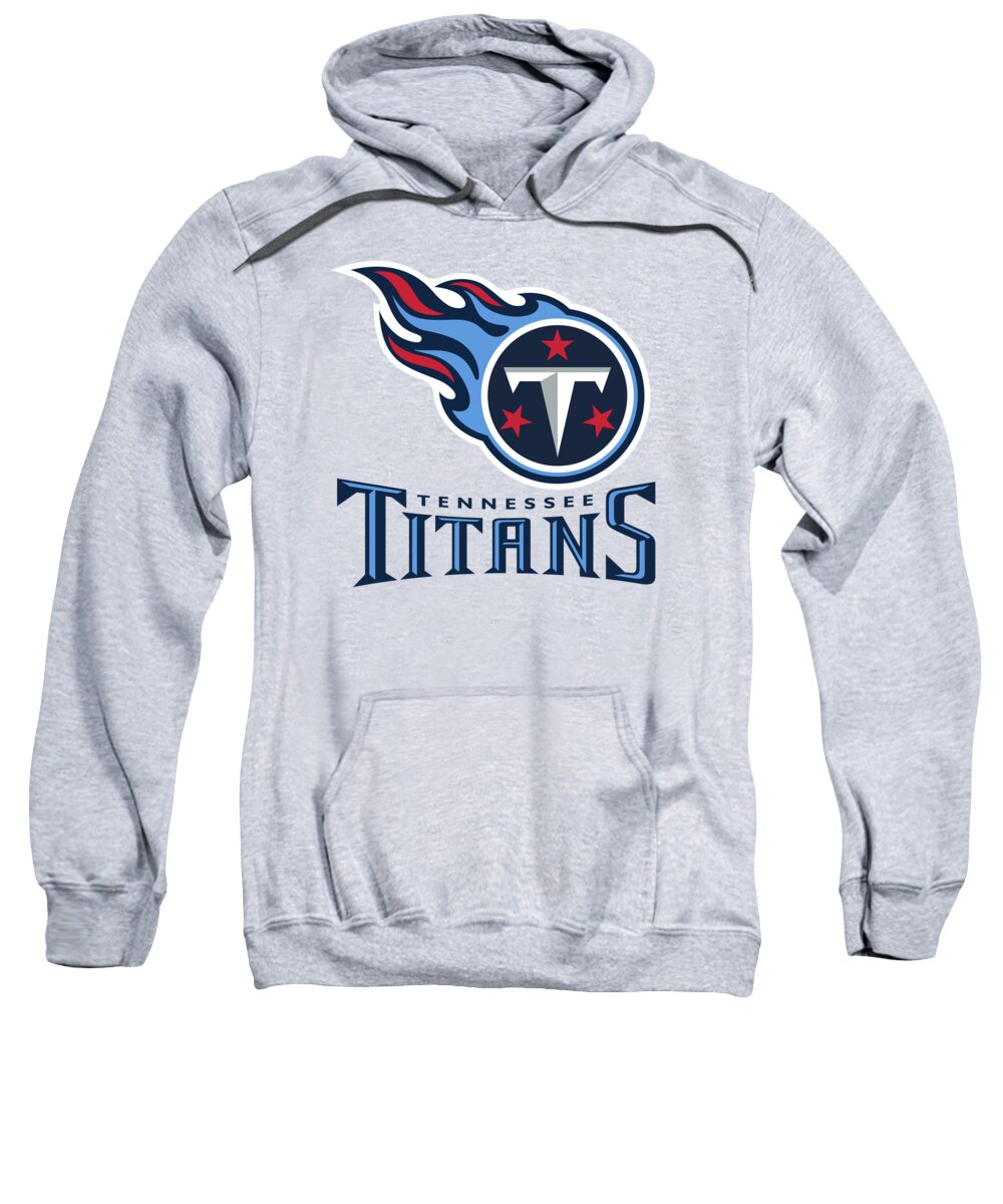 Tennessee Titans Sweatshirt featuring the mixed media Tennessee Titans on an abraded steel texture by Movie Poster Prints