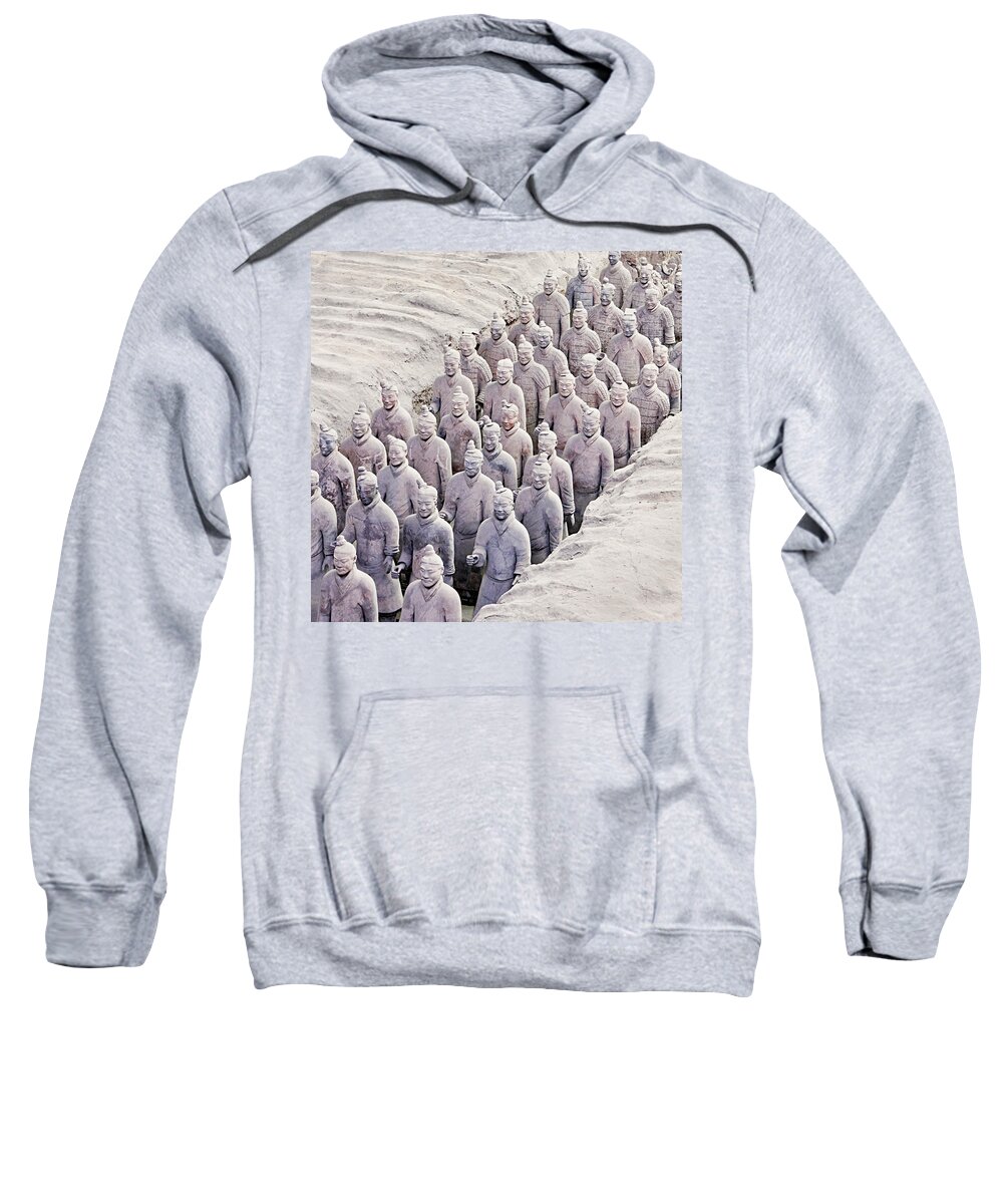 China Sweatshirt featuring the photograph Terracotta Warriors by Marla Craven