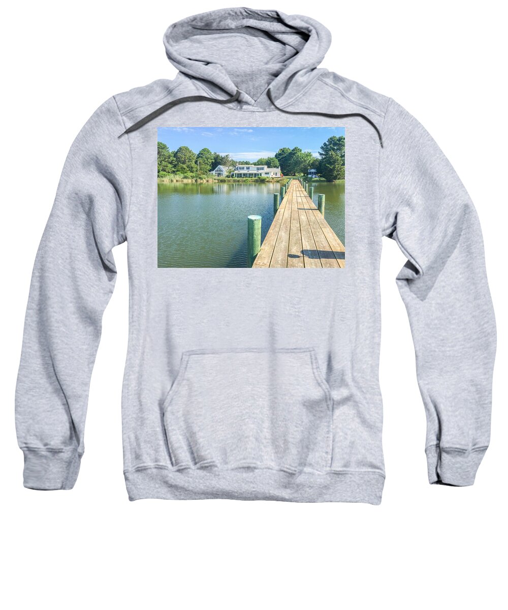 House Sweatshirt featuring the photograph The Abbey on Cooper Point by Charles Kraus
